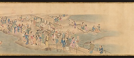 Scenes of the Four Seasons in Kyoto, Genki (Komai Ki) (Japanese, 1747–1797), Handscroll; ink and color on silk, Japan
