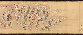 Scenes of the Four Seasons in Kyoto, Genki (Komai Ki) (Japanese, 1747–1797), Handscroll; ink and color on silk, Japan