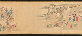 Scenes of the Four Seasons in Kyoto, Genki (Komai Ki) (Japanese, 1747–1797), Handscroll; ink and color on silk, Japan