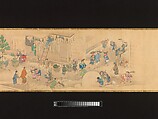 Scenes of the Four Seasons in Kyoto, Genki (Komai Ki) (Japanese, 1747–1797), Handscroll; ink and color on silk, Japan
