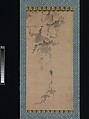 Cicada on a Grapevine, Bokurin Guan (Japanese, active late 14th century), Hanging scroll; ink on paper, Japan