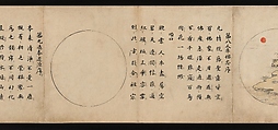Ten Verses on Oxherding, Handscroll; ink and color on paper, Japan