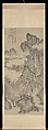 Scholar Admiring Autumn Scenery, Unidentified artist, Hanging scroll; ink and color on paper, China