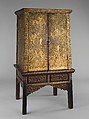Manuscript Storage Cabinet, Wood with gold and lacquer, Thailand (Bangkok)