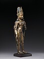 The Bodhisattva Avalokiteshvara in the Form of Padmapani, the Lotus Bearer, Bronze with later turquoise inlay, Tibet