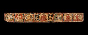 Manuscript Cover with Avalokiteshvara (The Bodhisattva of Infinite Compassion), Distemper on wood, Nepal (Kathmandu Valley)