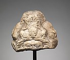 Head of Addorsed Maheshvara, Stone, probably chlorite, Northern Pakistan (Brahmanical post-Gupta)