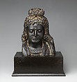 Bust of a Bodhisattva, possibly Maitreya, Schist, Pakistan, Khyber-Pakhtunkhwa province