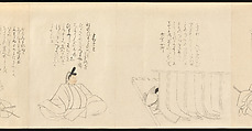 The Thirty-Six Poetic Immortals, Sakai Hōitsu (Japanese, 1761–1828), Handscroll; ink and color on paper, Japan