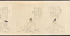 The Thirty-Six Poetic Immortals, Sakai Hōitsu (Japanese, 1761–1828), Handscroll; ink and color on paper, Japan