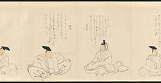 The Thirty-Six Poetic Immortals, Sakai Hōitsu (Japanese, 1761–1828), Handscroll; ink and color on paper, Japan