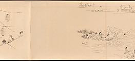 Amusements in Kyoto in the Four Seasons, Maruyama Ōkyo 円山応挙 (Japanese, 1733–1795), Handscroll; ink on paper, Japan