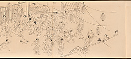 Amusements in Kyoto in the Four Seasons, Maruyama Ōkyo 円山応挙 (Japanese, 1733–1795), Handscroll; ink on paper, Japan