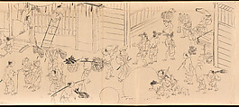 Amusements in Kyoto in the Four Seasons, Maruyama Ōkyo 円山応挙 (Japanese, 1733–1795), Handscroll; ink on paper, Japan