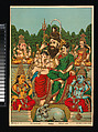 Panchadeva (The Five Gods), Lithograph, India