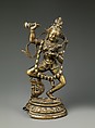 Vajravarahi in Wrathful Posture, Copper alloy with turquoise, silver, and colors, Central Tibet
