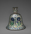 Huqqa Base, Silver with enamel, India (probably Lucknow)