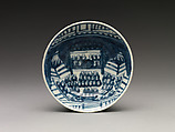 Bowl with Buddhist Assembly, Porcelain painted with cobalt blue under a transparent glaze (Jingdezhen ware), China