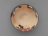 Bowl with blossoms, Nin&#39;ami Dōhachi (Takahashi Dōhachi II) (Japanese, 1783–1855), Stoneware with polychrome enamels, Japan