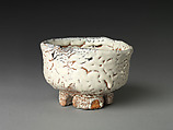 Oni (Devil) Hagi Teabowl, Miwa Kyūsetsu XI (Japanese, 1910–2012), Stoneware with feldspar glaze mixed with ash (Hagi ware), Japan