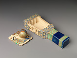 Incense container with lid, Stoneware with polychrome enamels, Japan