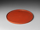 Tray, Red jacquer (Negoro ware), Japan