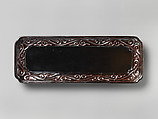 Brush tray, Black and red lacquer (Guri), China