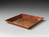 Square Tray, Attributed to Shibata Zeshin (Japanese, 1807–1891), Wood, maki-e, Japan