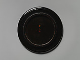 Round Tray, Red and black lacquer; Negoro ware, Japan