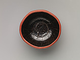 Bowl with dragon, Carved red lacquer, China