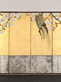 Blossoming Cherry Trees, Sakai Hōitsu (Japanese, 1761–1828), Pair of six-panel folding screens; ink, color, and gold leaf on paper, Japan