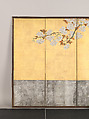 Blossoming Cherry Trees, Sakai Hōitsu (Japanese, 1761–1828), Pair of six-panel folding screens; ink, color, and gold leaf on paper, Japan