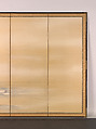 Goose and Reeds; Willows in the Moonlight, Maruyama Ōkyo 円山応挙 (Japanese, 1733–1795), Pair of six-panel folding screens; ink, color and gold on paper, Japan