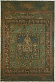 Mandala of the Bodhisattva Hannya (Prajnaparamita), Hanging scroll; ink, color, gold, and gold foil on silk, Japan