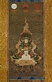 Dakini, Hanging scroll; ink, color, and gold on hemp, Japan