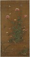 Flowers, Lü Jingfu  Chinese, Hanging scroll; ink and color on silk, China