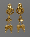 Earring (one of a pair), Gold, Korea