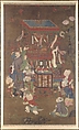 Bird peddler, Unidentified artist , active late 15th–early 16th century, Hanging scroll; ink and color on silk, China
