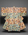 Noh Costume (Karaori) with Cherry Blossoms and Fretwork, Silk, brocaded twill, Japan