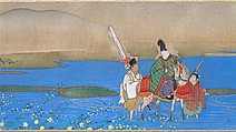 Six Jewel Rivers, Sakai Ōho (Japanese, 1808–1841), Six handscrolls; ink, color, and gold on silk, Japan