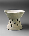 Stand with perforated base

, Stoneware with traces of ash glaze, Korea