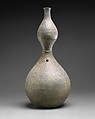 Gourd-shaped bottle, Stoneware with incidental ash glaze, Korea