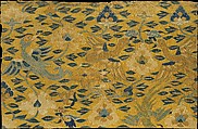 Scroll Cover with Birds and Flowers, Silk and metallic thread tapestry (kesi), China