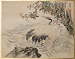 Flowers and Birds, Taki Katei (Japanese, 1830–1901), Album of twelve leaves; ink and color on silk, Japan