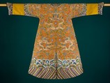 Festival Robe, Silk and metallic thread embroidery on silk satin, China