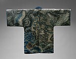 Fireman’s Jacket (Hikeshi-Banten) with Susanoo-no-mikoto Deity Scene, Quilted cotton with tube-drawn paste-resist dyeing (tsutsugaki) with hand-painted details, Japanese