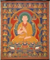 Yong Zin Khon Shogpel: Seventh Abbot of Ngor Monastary, Distemper and gold on cloth, Tibet