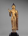 Buddha Offering Protection, Copper alloy with gilding, Sri Lanka, central plateau