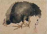 Album of Sketches by Katsushika Hokusai and His Disciples, Katsushika Hokusai (Japanese, Tokyo (Edo) 1760–1849 Tokyo (Edo)) and others, Album of one hundred and nine leaves; ink on paper, ink and color on paper, Japan