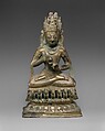 Vairochana, the Transcendent Buddha of the Center, Bronze with silver inlay, Pakistan (possibly Gilgit region)